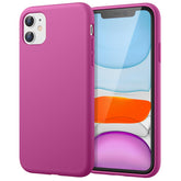 JETech Silicone Case for iPhone 11 (2019) 6.1-Inch, Silky-Soft Touch Full-Body Protective Case, Shockproof Cover with Microfiber Lining (Dragon Fruit)